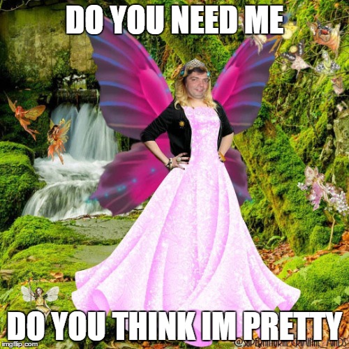 princess fabulous | DO YOU NEED ME; DO YOU THINK IM PRETTY | image tagged in fabulous,cheerleader | made w/ Imgflip meme maker