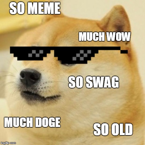 Doge Meme |  SO MEME; MUCH WOW; SO SWAG; MUCH DOGE; SO OLD | image tagged in doge,meme,peppy,thanks obama | made w/ Imgflip meme maker