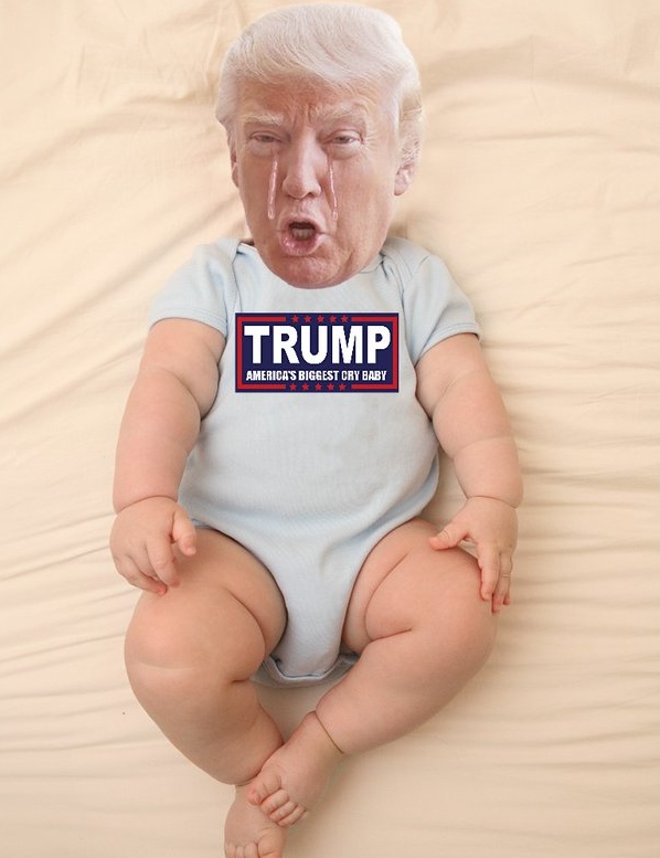 Crying Trump Baby Blank Meme Template