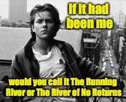 If it had been me would you call it The Running River or The River of No Returns | made w/ Imgflip meme maker