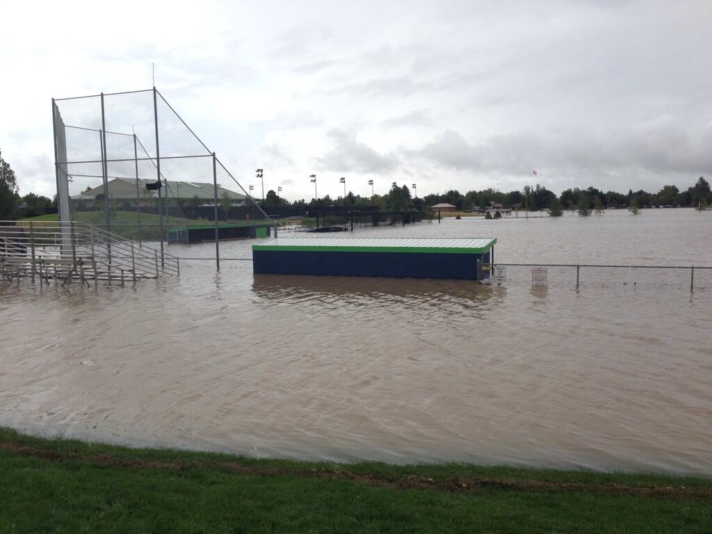 Flooded Ball fields Blank Meme Template