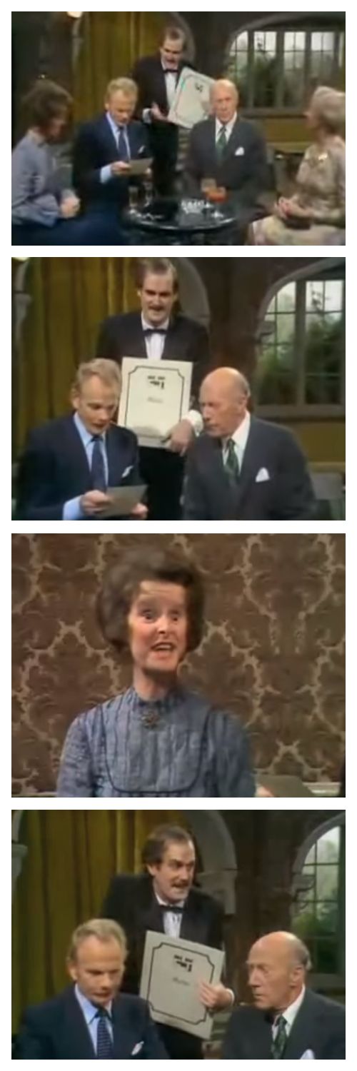 High Quality Fawlty Towers Duck Menu Blank Meme Template