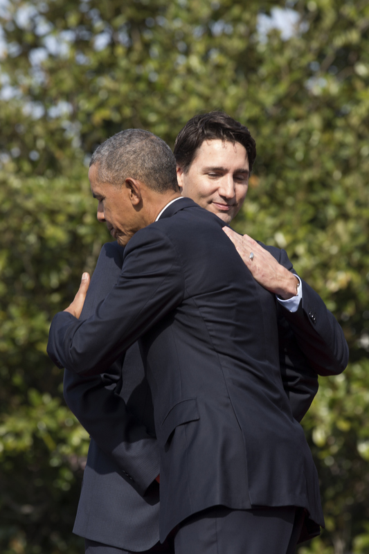 High Quality Obama Trudeau Bros Blank Meme Template