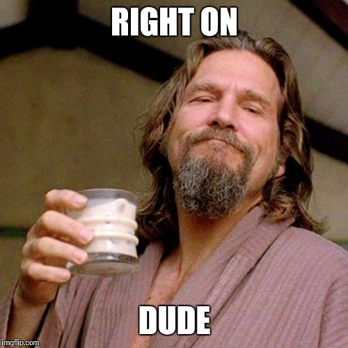 RIGHT ON DUDE | made w/ Imgflip meme maker