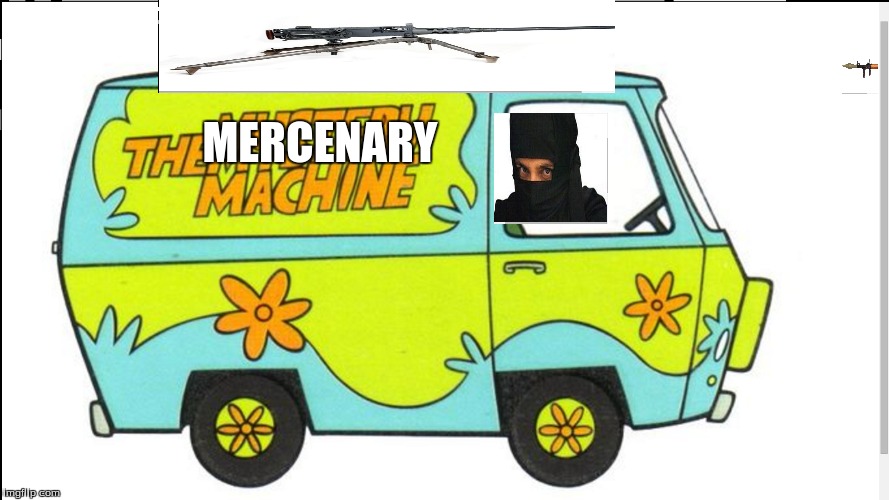 MERCENARY | image tagged in scooby doo | made w/ Imgflip meme maker