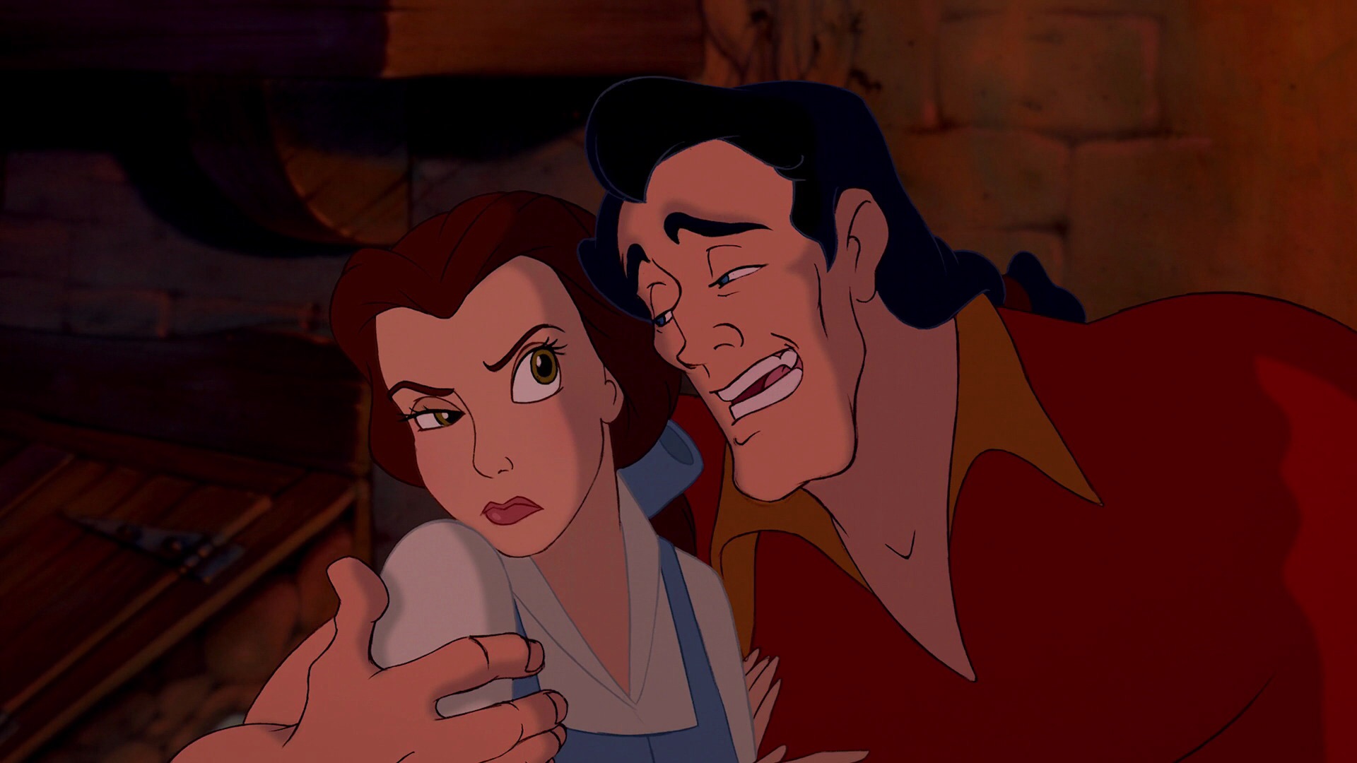 belle and gaston meme Blank Meme Template