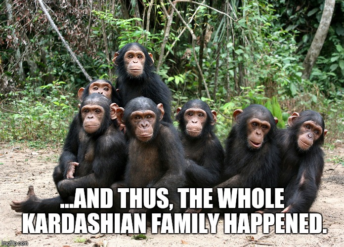 ...AND THUS, THE WHOLE KARDASHIAN FAMILY HAPPENED. | made w/ Imgflip meme maker