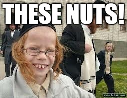 jew kid | THESE NUTS! | image tagged in jew kid | made w/ Imgflip meme maker