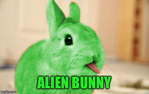 RayBunny | ALIEN BUNNY | image tagged in raybunny | made w/ Imgflip meme maker