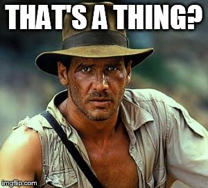 Indiana Jones Fedora | THAT'S A THING? | image tagged in indiana jones fedora | made w/ Imgflip meme maker