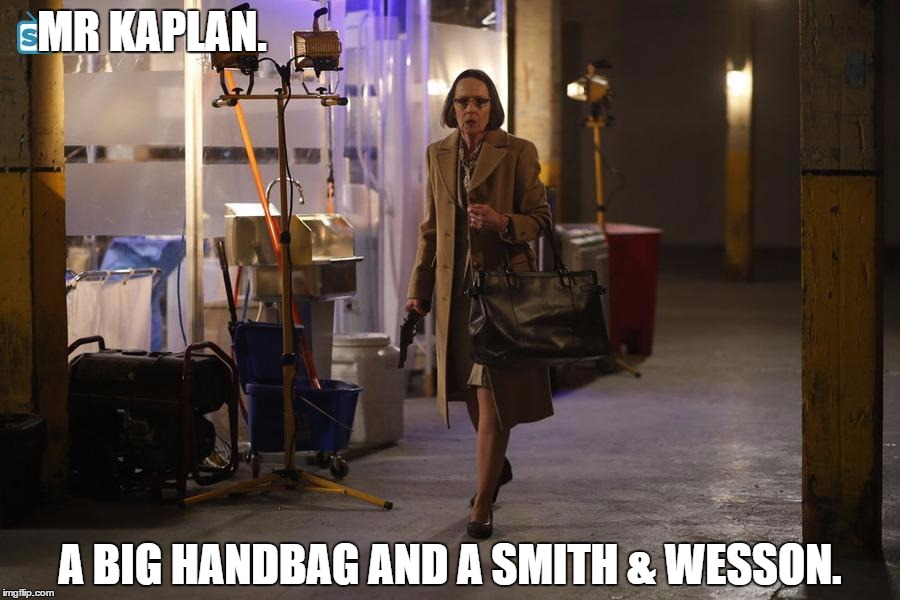 Can't help it, she's my favourite. | MR KAPLAN. A BIG HANDBAG AND A SMITH & WESSON. | image tagged in strong,womens champ | made w/ Imgflip meme maker
