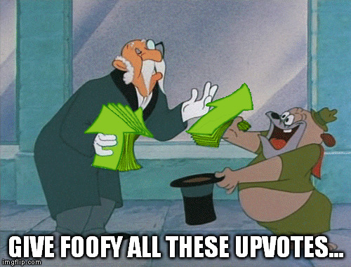 GIVE FOOFY ALL THESE UPVOTES... | made w/ Imgflip meme maker