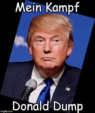 Mein Kampf; Donald Dump | image tagged in trump | made w/ Imgflip meme maker