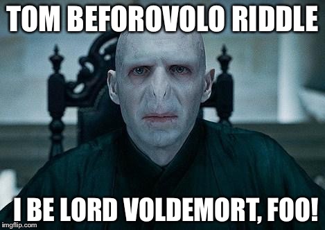 Lord Voldemort - Imgflip