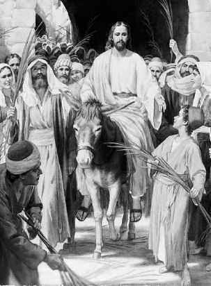 Jesus on the Donkey Blank Meme Template