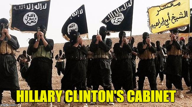 HILLARY CLINTON'S CABINET | made w/ Imgflip meme maker