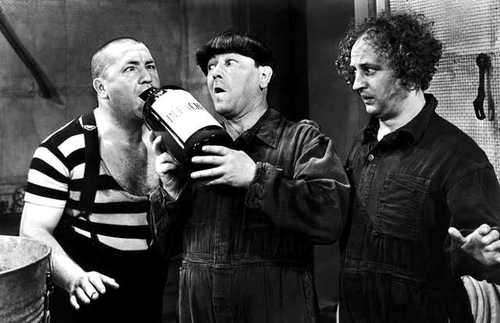 High Quality three stooges drink Blank Meme Template