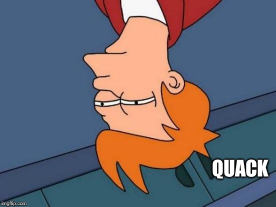 Futurama Fry Meme | QUACK | image tagged in memes,futurama fry | made w/ Imgflip meme maker
