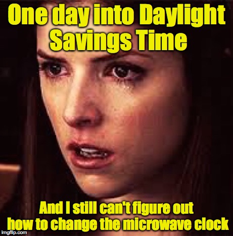 First World Problems - Anna | One day into Daylight Savings Time And I still can't figure out how to change the microwave clock | image tagged in first world problems - anna | made w/ Imgflip meme maker