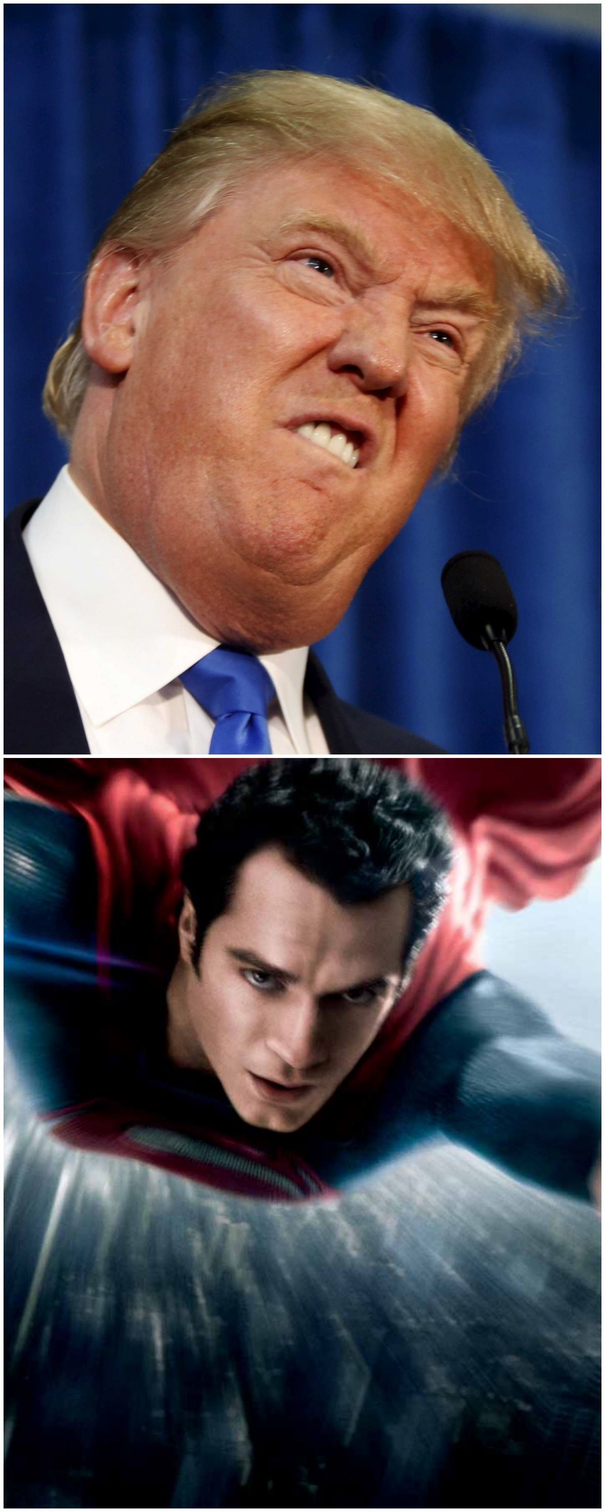 ?rump hates superman  Blank Meme Template