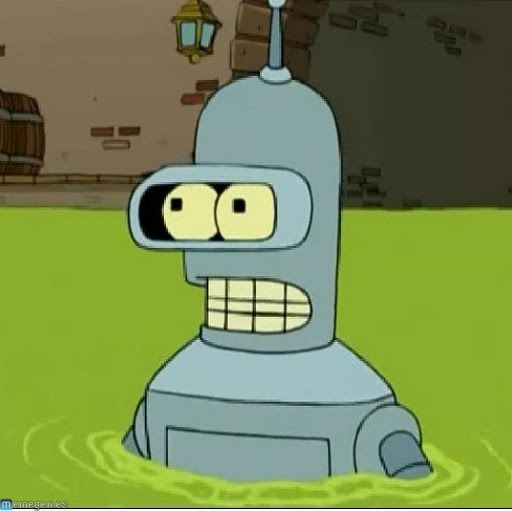 Bender green Blank Meme Template