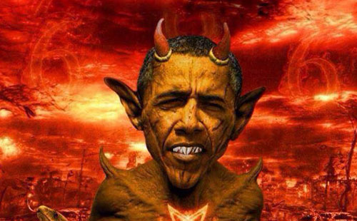 High Quality Obama Devil Blank Meme Template