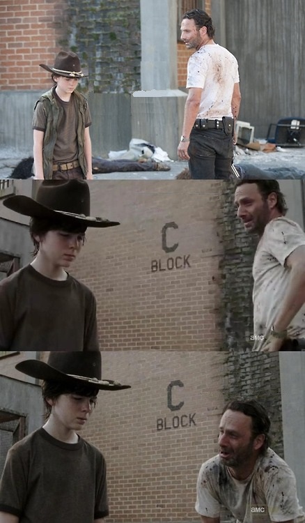 High Quality The Walking Dead Rick & Coral Blank Meme Template