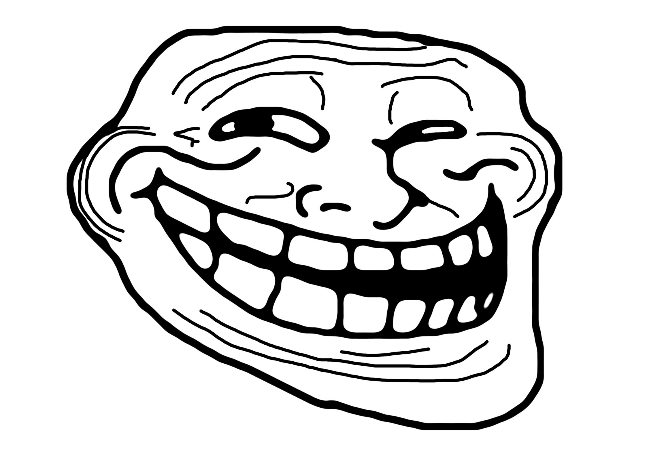 troll face black background Blank Template - Imgflip