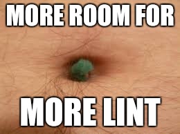 MORE ROOM FOR MORE LINT | made w/ Imgflip meme maker