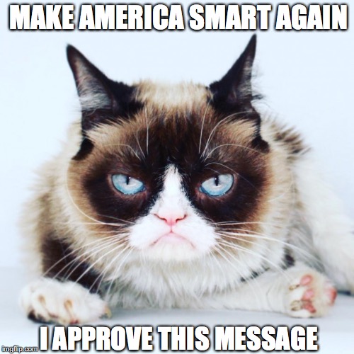 2016 Circus | MAKE AMERICA SMART AGAIN; I APPROVE THIS MESSAGE | image tagged in 2016,election 2016,president 2016,2016 election,2016 presidential candidates,election2016 | made w/ Imgflip meme maker