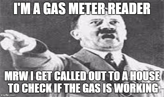 Too soon? | I'M A GAS METER READER; MRW I GET CALLED OUT TO A HOUSE TO CHECK IF THE GAS IS WORKING | image tagged in funny meme | made w/ Imgflip meme maker