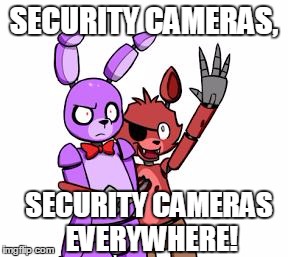 SECURITY CAMERAS, SECURITY CAMERAS EVERYWHERE! | made w/ Imgflip meme maker