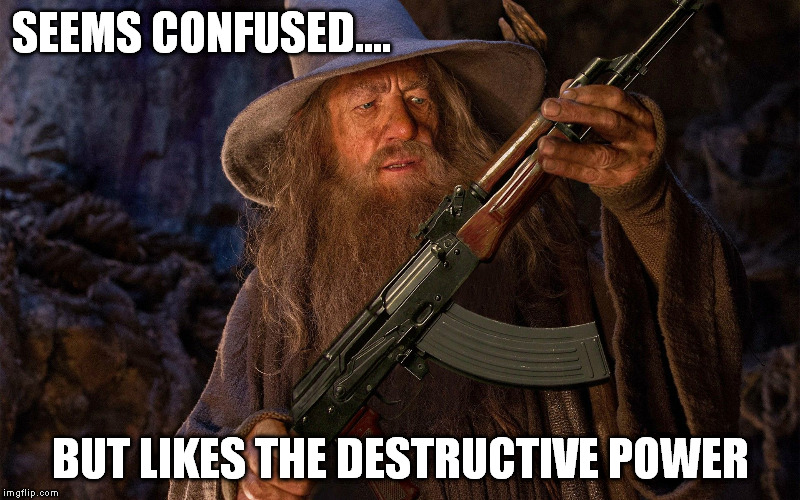 SEEMS CONFUSED.... BUT LIKES THE DESTRUCTIVE POWER | made w/ Imgflip meme maker