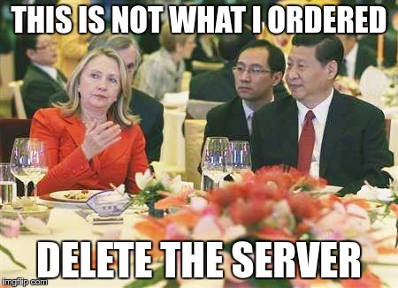 THIS IS NOT WHAT I ORDERED DELETE THE SERVER | made w/ Imgflip meme maker