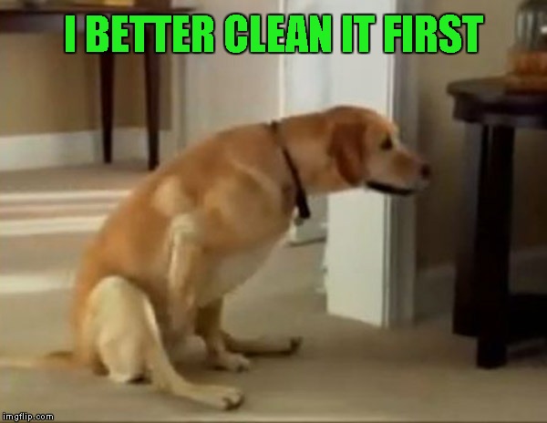 I BETTER CLEAN IT FIRST | made w/ Imgflip meme maker