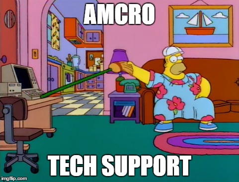 AMCRO; TECH SUPPORT | image tagged in CanadianForces | made w/ Imgflip meme maker
