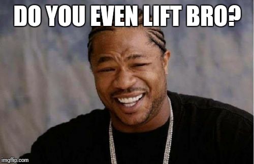 Yo Dawg Heard You Meme | DO YOU EVEN LIFT BRO? | image tagged in memes,yo dawg heard you | made w/ Imgflip meme maker