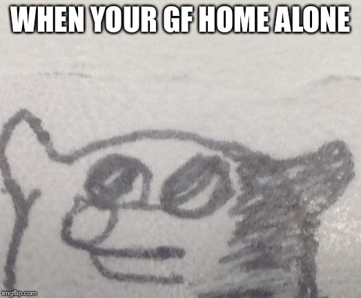 I tried to draw doge  | WHEN YOUR GF HOME ALONE | image tagged in doge,dogs,please forgive me | made w/ Imgflip meme maker