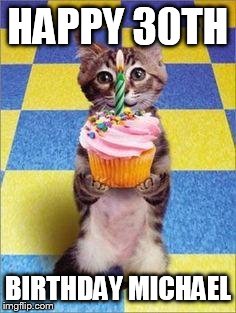 happy 30th birthday cat meme
