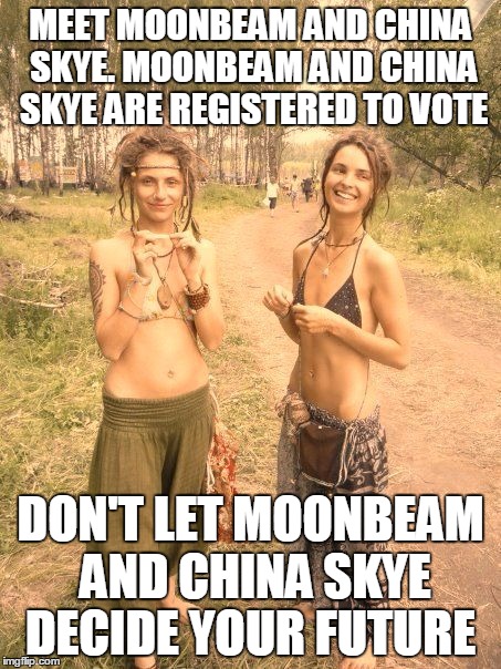 MEET MOONBEAM AND CHINA SKYE. MOONBEAM AND CHINA SKYE ARE REGISTERED TO VOTE; DON'T LET MOONBEAM AND CHINA SKYE DECIDE YOUR FUTURE | image tagged in vote | made w/ Imgflip meme maker