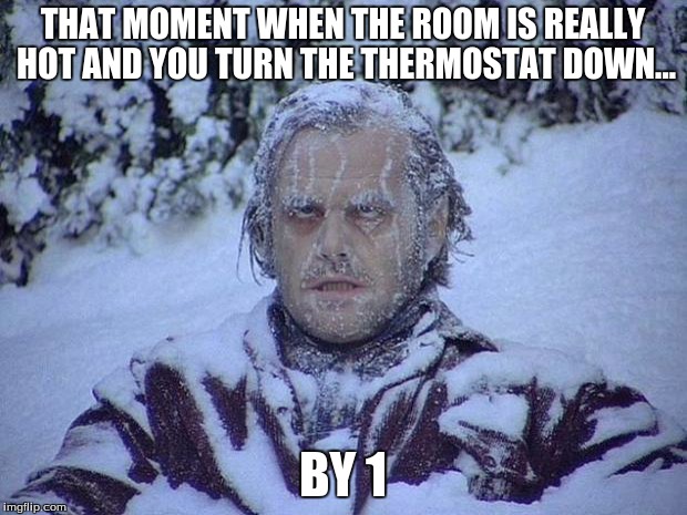 A Jack Nicholson The Shining Snow meme. 
