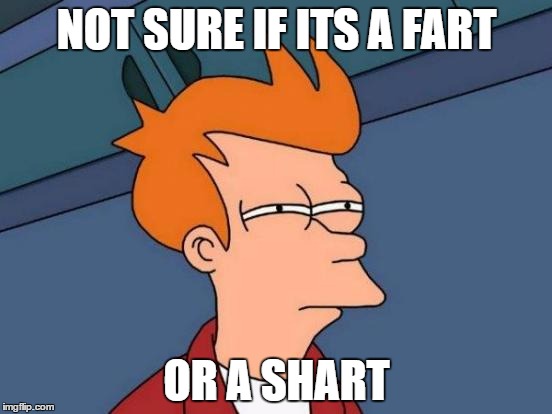 That moment when.... | NOT SURE IF ITS A FART; OR A SHART | image tagged in memes,futurama fry | made w/ Imgflip meme maker