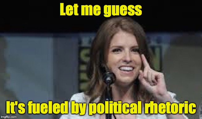 Condescending Anna | Let me guess It's fueled by political rhetoric | image tagged in condescending anna | made w/ Imgflip meme maker