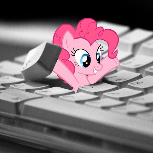 High Quality Pinkie Pie keyboard Blank Meme Template