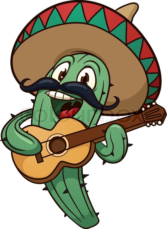 Singing Mexican Cactus Blank Meme Template