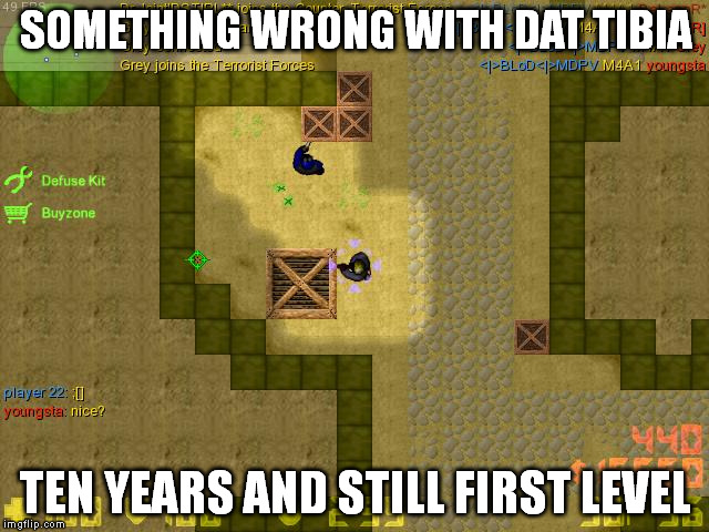 SOMETHING WRONG WITH DAT TIBIA; TEN YEARS AND STILL FIRST LEVEL | made w/ Imgflip meme maker