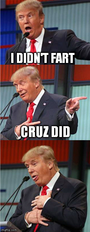Cruz missiles  | I DIDN'T FART; CRUZ DID | image tagged in bad pun trump | made w/ Imgflip meme maker