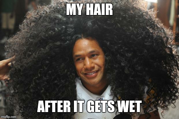 troy hair | MY HAIR; AFTER IT GETS WET | image tagged in troy hair | made w/ Imgflip meme maker