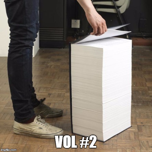 VOL #2 | image tagged in book | made w/ Imgflip meme maker