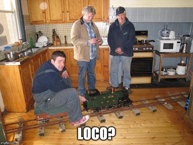 house train | LOCO? | image tagged in house train | made w/ Imgflip meme maker